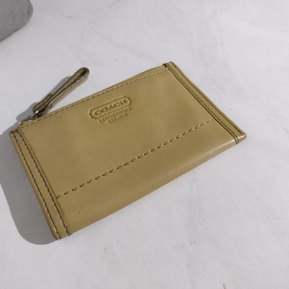 Vintage Coach Leather Mini Skinny Card Case - Picture 4 of 8